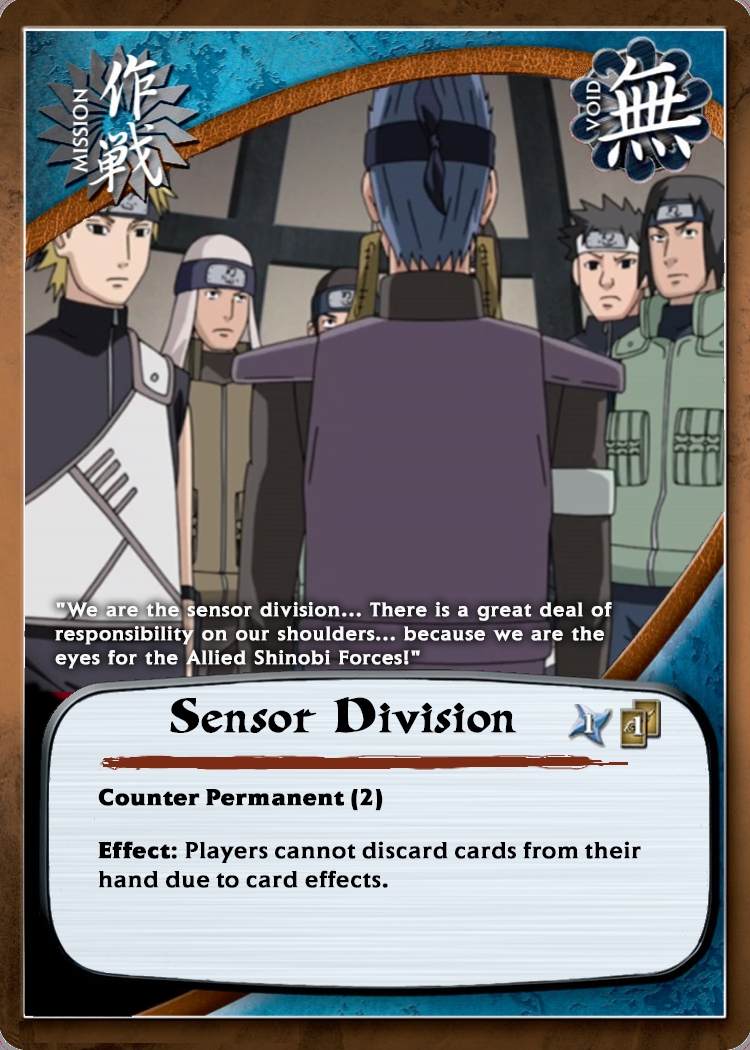 Sensor Division — Naruto CCG card m5016