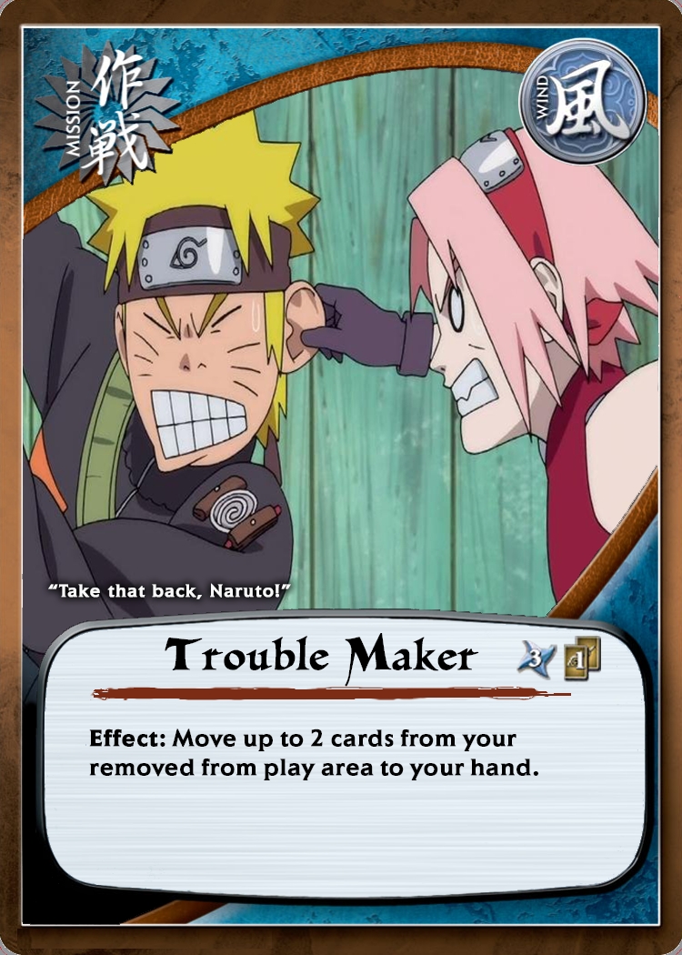 Trouble Maker — Naruto CCG card m5021