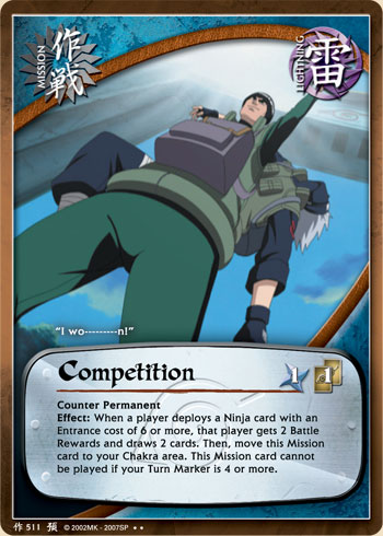 Competition — Naruto CCG card m511