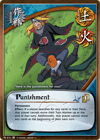 Punishment — Naruto CCG card m515