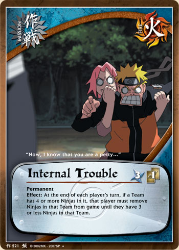 Internal Trouble — Naruto CCG card m521