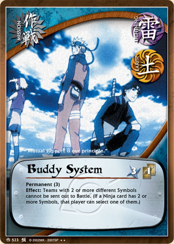 Buddy System — Naruto CCG card m523