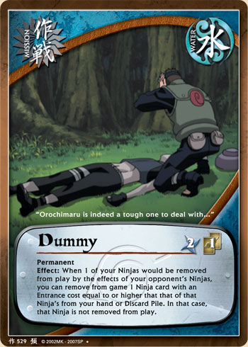 Dummy — Naruto CCG card m529