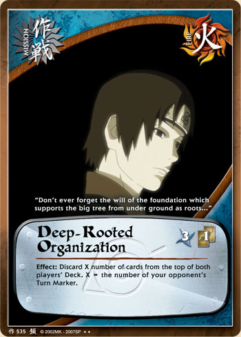 Deep-Rooted Organization — Naruto CCG card m535