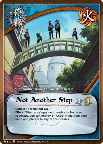 Not Another Step — Naruto CCG card m540