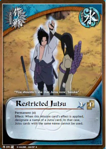 Restricted Jutsu — Naruto CCG card m591