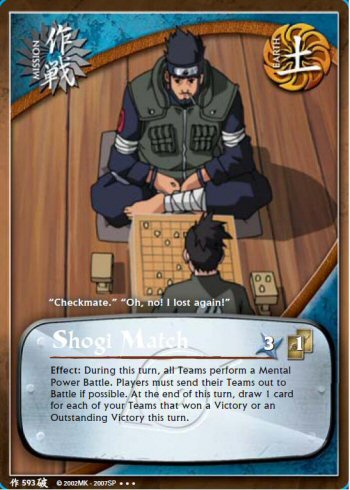 Shogi Match — Naruto CCG card m593