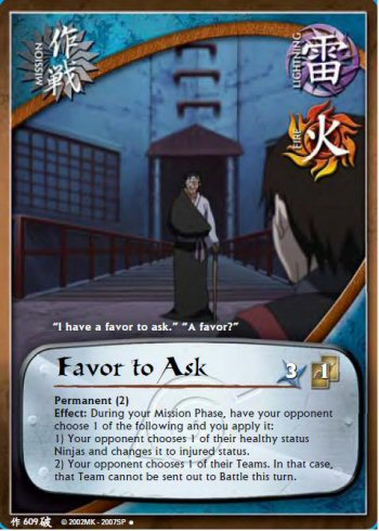 Favor to Ask — Naruto CCG card m609