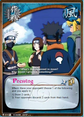 Pressing — Naruto CCG card m614