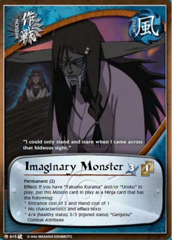 Imaginary Monster — Naruto CCG card m615