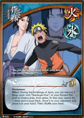 Cursed Eyes — Naruto CCG card m623