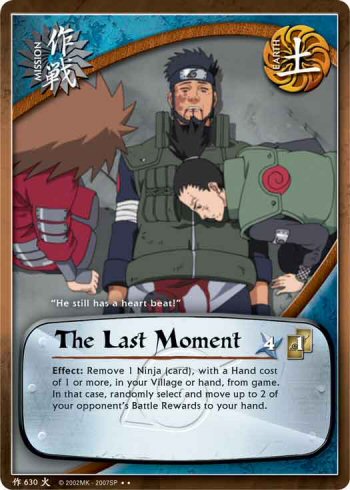 The Last Moment — Naruto CCG card m630