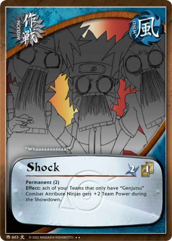 Shock — Naruto CCG card m663