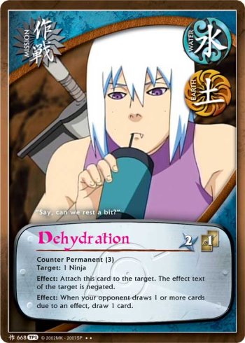 Dehydration — Naruto CCG card m668