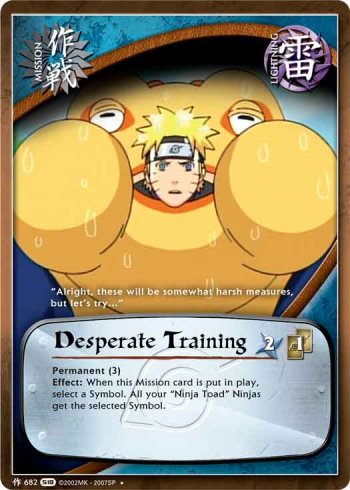 Desperate Training — Naruto CCG card m682