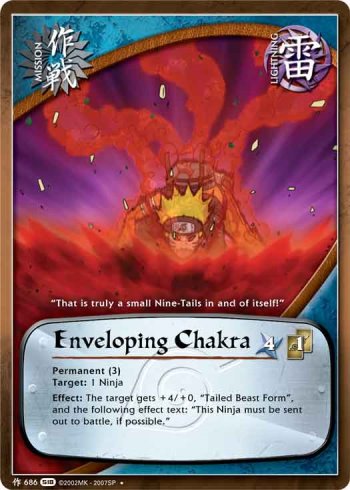 Enveloping Chakra — Naruto CCG card m686
