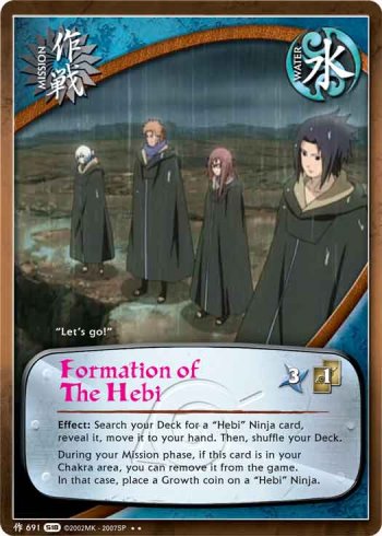 Formation of The Hebi — Naruto CCG card m691