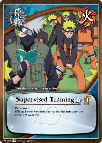 Supervised Training — Naruto CCG card m706