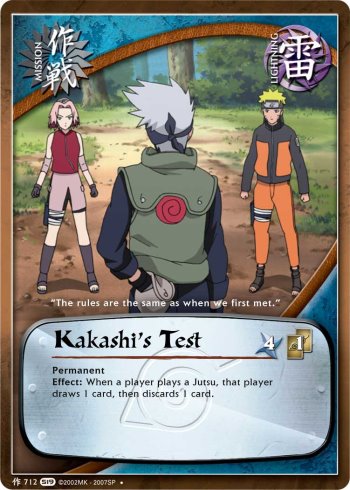 Kakashi's Test — Naruto CCG card m712