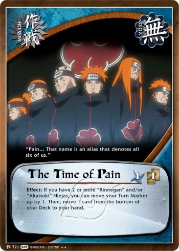 The Time of Pain — Naruto CCG card m721