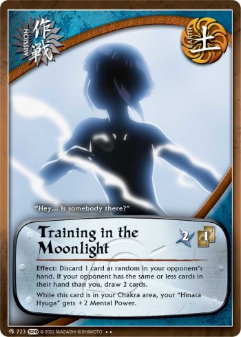 Training in the Moonlight — Naruto CCG card m723