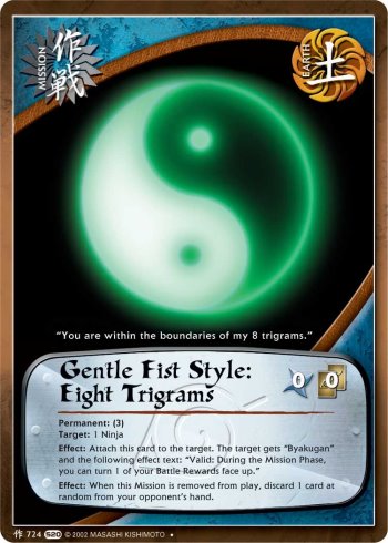 Gentle Fist Style: Eight Trigrams — Naruto CCG card m724