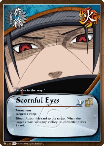 Scornful Eyes — Naruto CCG card m729