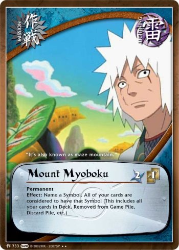 Mount Myoboku — Naruto CCG card m733