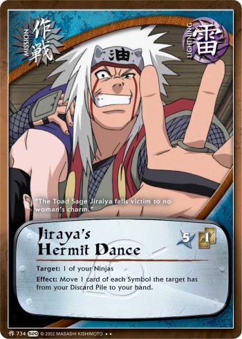 Jiraiya's Hermit Dance — Naruto CCG card m734