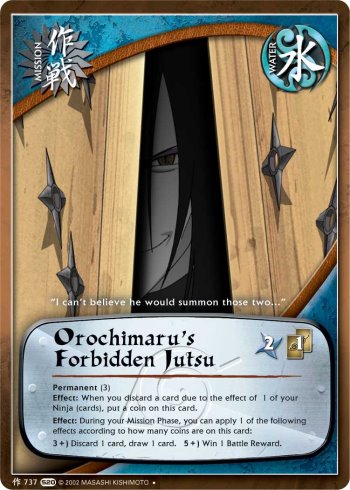 Orochimaru's Forbidden Jutsu — Naruto CCG card m737