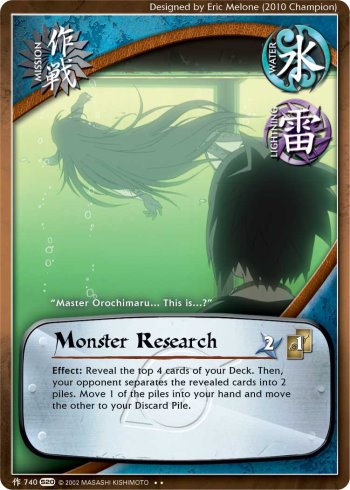 Monster Research — Naruto CCG card m740