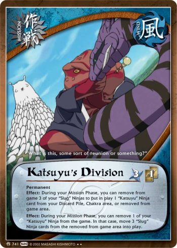 Katsuyu's Division — Naruto CCG card m741