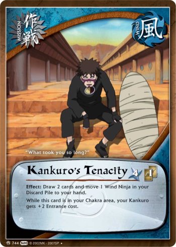 Kankuro's Tenacity — Naruto CCG card m744