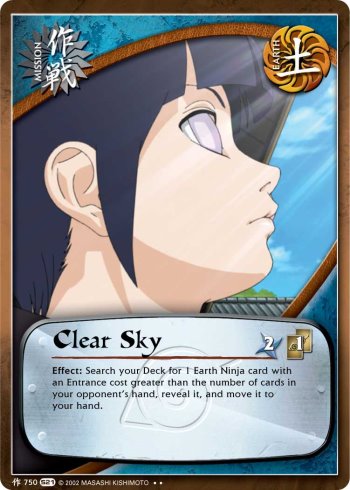 Clear Sky — Naruto CCG card m750