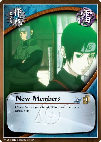New Members — Naruto CCG card m763