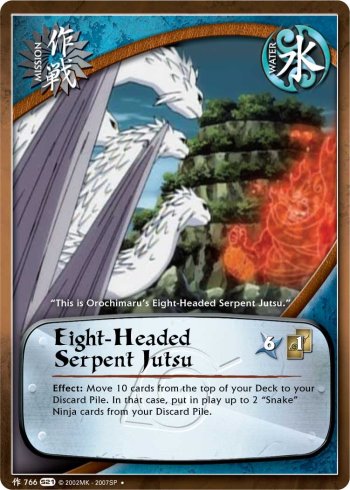 Eight-Headed Serpent Jutsu — Naruto CCG card m766