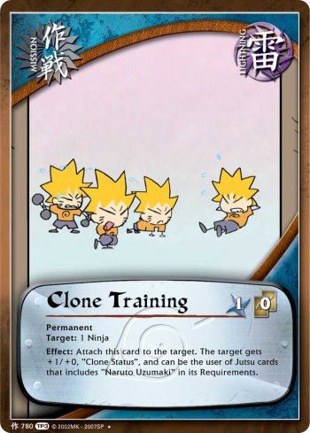 Clone Training — Naruto CCG card m780