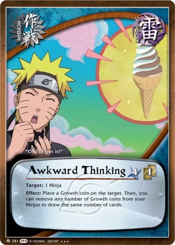 Awkward Thinking — Naruto CCG card m781