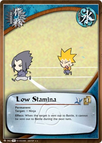 Low Stamina — Naruto CCG card m782