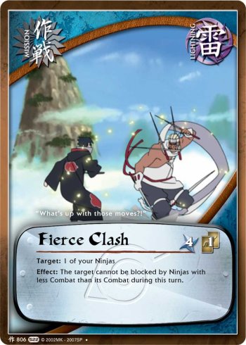 Fierce Clash — Naruto CCG card m806