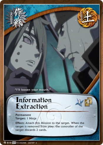 Information Extraction — Naruto CCG card m818
