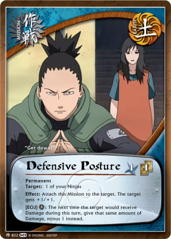 Defensive Posture — Naruto CCG card m822