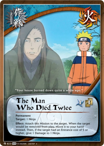 The Man Who Died Twice — Naruto CCG card m823