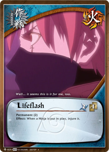 Lifeflash — Naruto CCG card m825