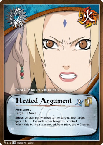 Heated Argument — Naruto CCG card m828