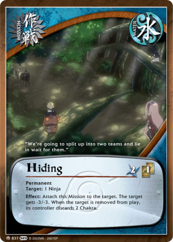 Hiding — Naruto CCG card m837