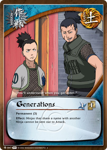 Generations — Naruto CCG card m847