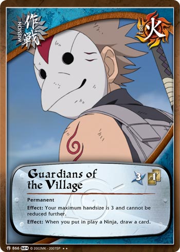 Guardians of the Village — Naruto CCG card m866