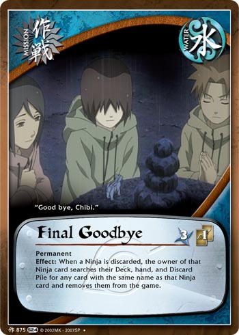 Final Goodbye — Naruto CCG card m875