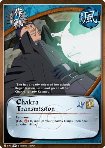 Chakra Transmission — Naruto CCG card m879